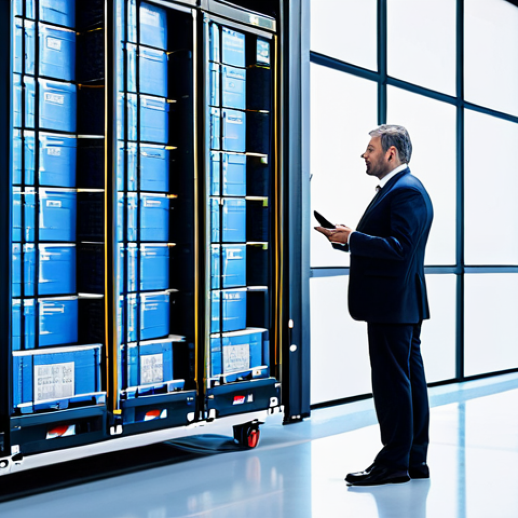 A professional male logistics manager in an impeccable, modest business suit, fully clothed, professional dress, standing in a dynamic, brightly lit, modern air cargo terminal. He is looking thoughtfully at a large holographic display showcasing complex global cargo data, with a subtle gesture towards it. In the background, neatly stacked cargo containers and automated guided vehicles (AGVs) move efficiently. The scene features clean lines and high-tech aesthetics, emphasizing digital transformation. Perfect anatomy, correct proportions, natural pose, well-formed hands, proper finger count, natural body proportions, professional photography, high quality, studio lighting, ultra-detailed. safe for work, appropriate content, fully clothed, professional.