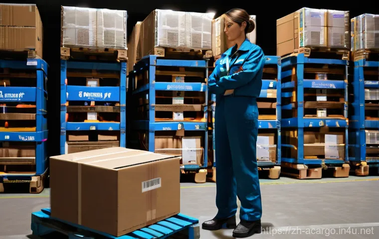 항공화물 업무에서 발생할 수 있는 윤리적 문제 - **Prompt 1: The Weight of Undisclosed Cargo**
A realistic, cinematic photograph of a bustling ai...