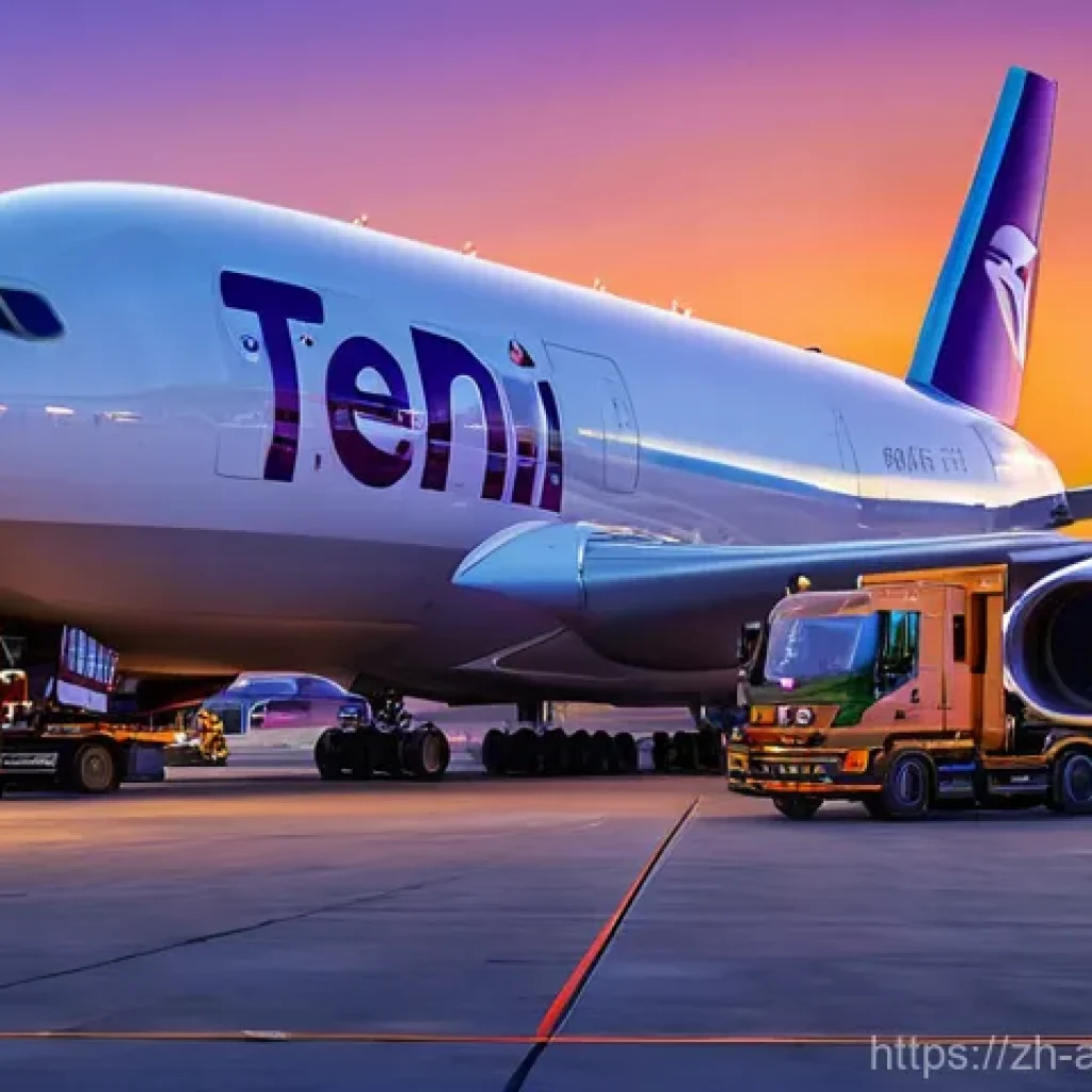 항공화물 산업의 주요 플레이어 분석 - **Prompt 1: Global Air Cargo Giants in Action**
"A panoramic view of a massive, bustling interna...