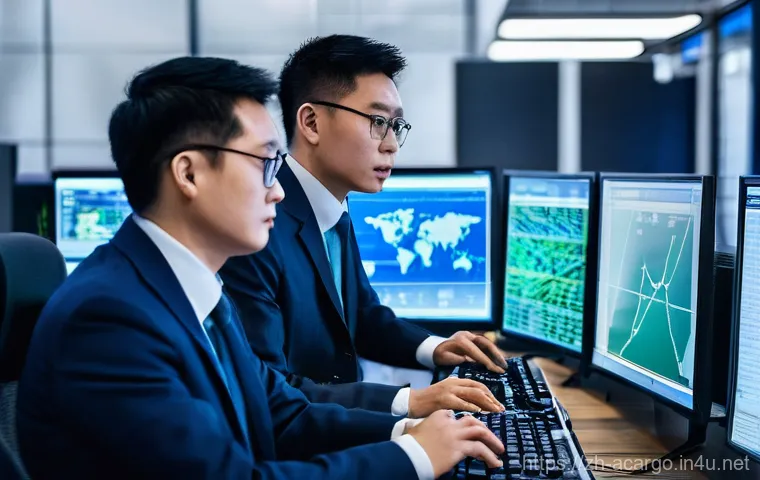 항공화물 전문가 이직 성공 사례 - **Prompt 2: Guiding Hand - Mentorship in the Cargo Terminal**
    In a well-lit, organized section o...