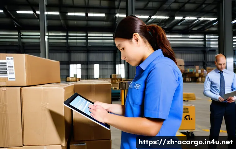 항공화물 운송 절차와 단계 - **Prompt 1: Meticulous Preparation and Documentation in a Modern Air Cargo Hub**
    A bright, clean...
